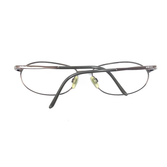 Revo Dark Brown Metal Oval Sunglasses Frames 130 Italy Designer Sports Men Women - Picture 11 of 12